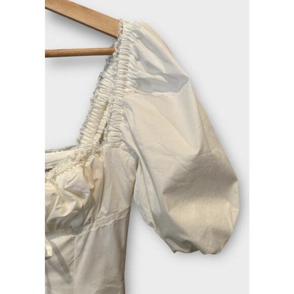 House of CB Felizia White Puff Sleeve Maxi Sundress Size XS - Picture 12 of 16